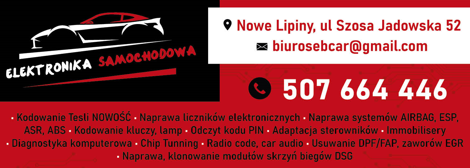 SEB-CAR Elektronika Samochodowa Nowe Lipiny Diagnostyka Komputerowa / Immobilisery / Chip Tunning