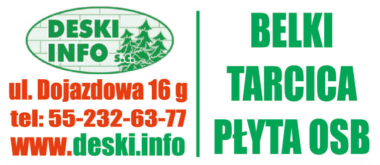 DESKI INFO s.c. Elbląg Belki / Tarcica / Płyta OSB