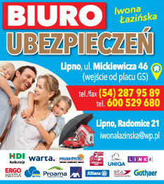 BIURO UBEZPIECZEŃ Iwona Łazińska Lipno 