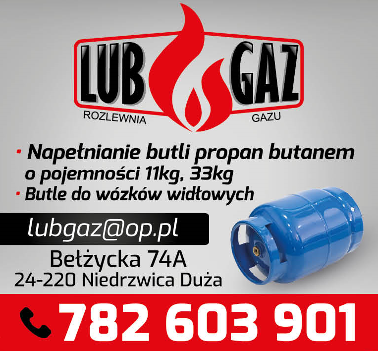 LUB-GAZ Niedrzwica Duża Rozlewnia Gazu