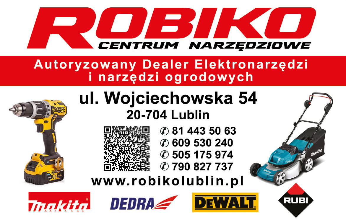 ROBIKO Centrum Narzędziowe Lublin Autoryzowany Dealer Elektronarzędzi i Narzędzi Ogrodowych