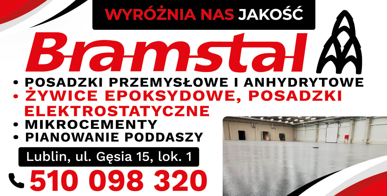 BRAMSTAL Lublin Posadzki Przemysłowe i Anhydrytowe / Żywice / Mikrocementy / Pianowanie Poddaszy