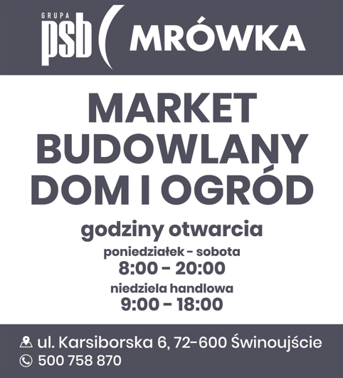 PSB Mrówka, Świnoujście - market budowlany "dom i ogród"
