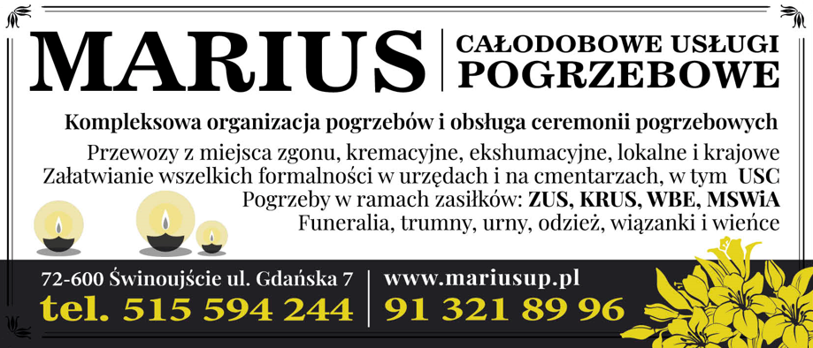 Marius, Świnoujście - kompleksowe usługi pogrzebowe