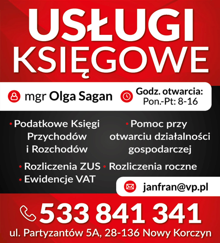 Usługi Księgowe Olga Sagan, Nowy Korczyn