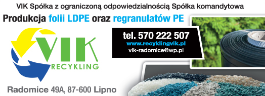 VIK Sp. z o.o. Sp.k. Lipno Producent Wysokiej Jakości Folii i Regranulatu
