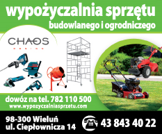CHAOS DESIGN Wieluń Wypożyczalnia Sprzętu Budowlanego i Ogrodniczego