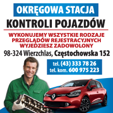 OKRĘGOWA STACJA KONTROLI POJAZDÓW Wierzchlas Przeglądy Rejestracyjne