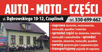 P.H.U.P. AUTO-MOTO-CZĘŚCI Czaplinek Naprawa Skuterów, Motocykli, Rowerów / Sprzedaż Części 