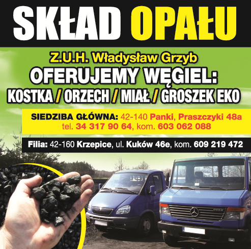 Zakład Usługowo-Handlowy Władysław Grzyb Panki  Kostka / Orzech / Miał / Groszek Eko