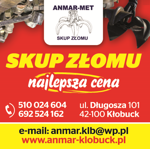 ANMAR- MET Skup Złomu Kłobuck  Sprzedaż i Skup Złomu oraz Skup Metali Żelaznych i Nieżelaznych