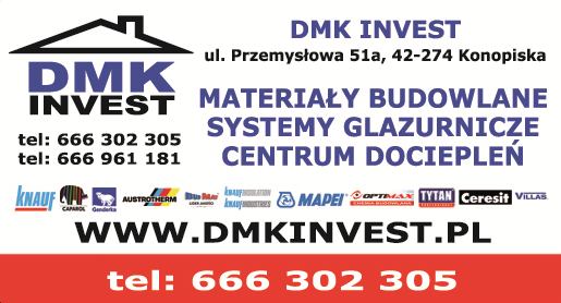 DMK INVEST Marcin Konieczny Konopiska  Materiały Budowlane / Centrum Dociepleń 