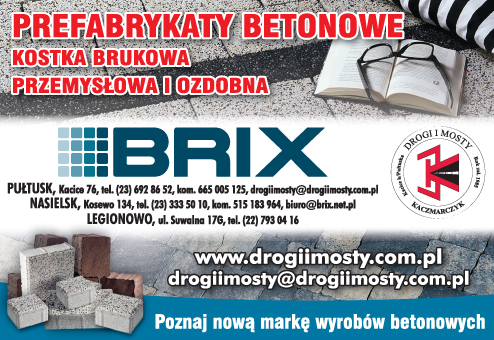 DROGI I MOSTY Jan Kaczmarczyk Pułtusk  Prefabrykaty Betonowe / Kostka Brukowa, Przemysłowa i Ozdobna