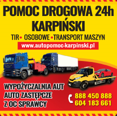 POMOC DROGOWA Mateusz Karpiński Wyszków Pomoc Drogowa 24h - TIR - Osobowe - Transport Maszyn
