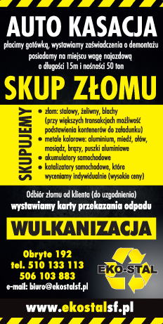 EKO-STAL Obryte  Auto Kasacja / Skup Złomu / Wulkanizacja 
