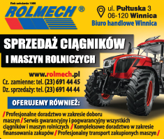 ROLMECH ® Biuro Handlowe Winnica  Sprzedaż Ciągników i Maszyn Rolniczych