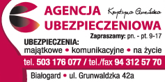 AGENCJA UBEZPIECZENIOWA Krystyna Guzińska Białogard
