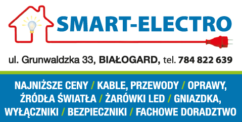 SMART- ELECTRO Białogard  Kable / Przewody / Oprawy / Źródła Światła / Żarówki LED / Gniazdka 
