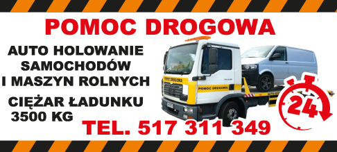 POMOC DROGOWA Świecie Auto Holowanie Samochodów i Maszyn Rolniczych / Ciężar Ładunku 3500kg